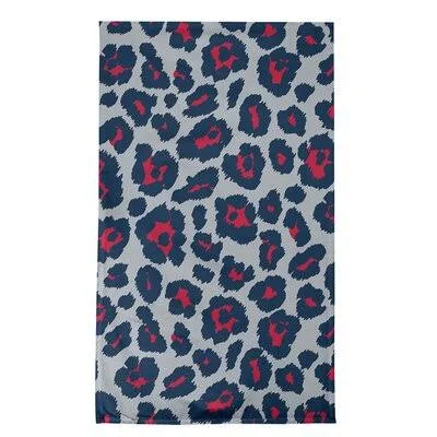 New England Football Leopard Print Tea Towel East Urban Home Color: Silver/Black/White, Material: Cotton Blend