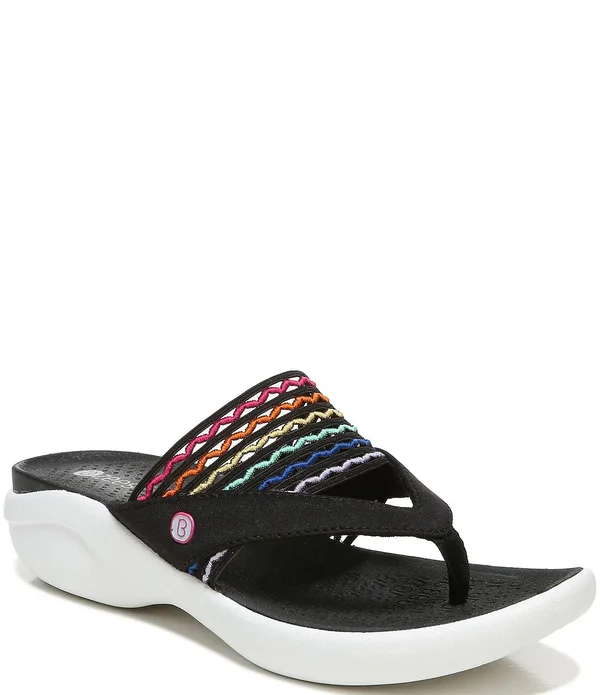 Bzees Cabana Women's Washable Sandals, Size: 10, Black