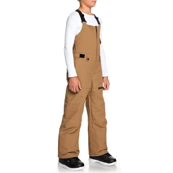 Quiksilver Youth Utility Snow Bib Pants - M, Black