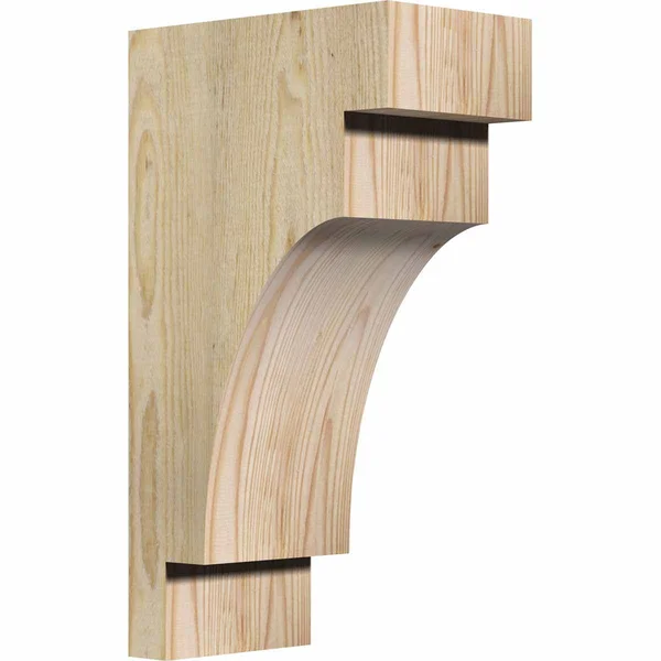 6x22W x 10x22D x 18x22H Mediterranean Rough Sawn Corbel, Douglas Fir
