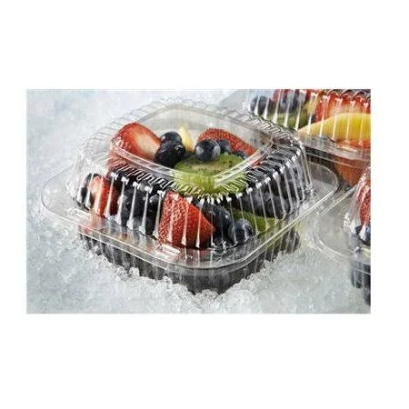 Single Slice Cake & Deli Clear Plastic Smart Lock Container Take Out to Go Container -125pack