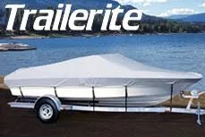 Taylor Made Products Trailerite Semi-Custom Boat Cover for Offshore Fishing Boats with Outboard Motor (16&5x22 to 17&4x22 Center