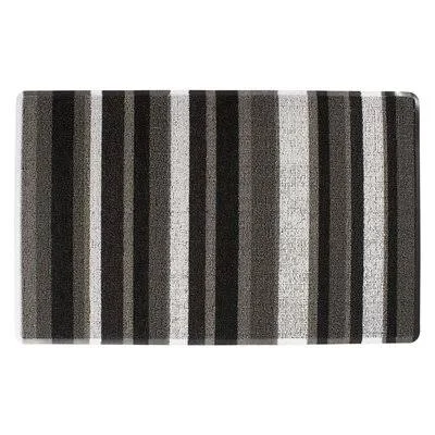 Frison Striped Tufted 29 in. x 18 in. Non-Slip Outdoor Door Mat Breakwater Bay Color: Gray