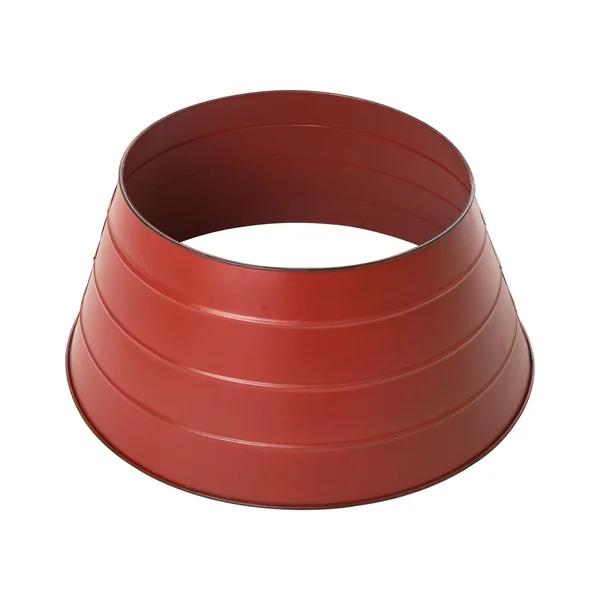 Glitzhome 22x22D Painted Red Metal Tree Collar