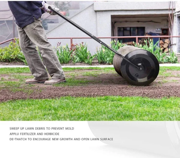 Tacklife Lawn Roller - Tow Behind Water Filled Roller Push 16 by 20-inch Hr60l