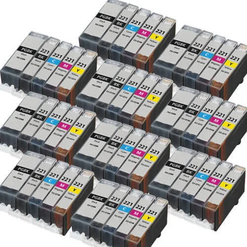 Compatible Canon PGI-220 CLI-221 (50-Pack) Ink Cartridges
