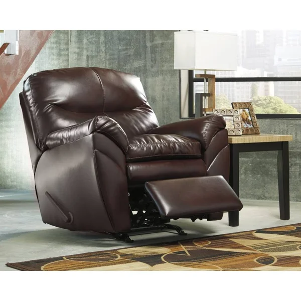 Ashley Signature Design Tassler DuraBlend Rocker Recliner - Mahogany