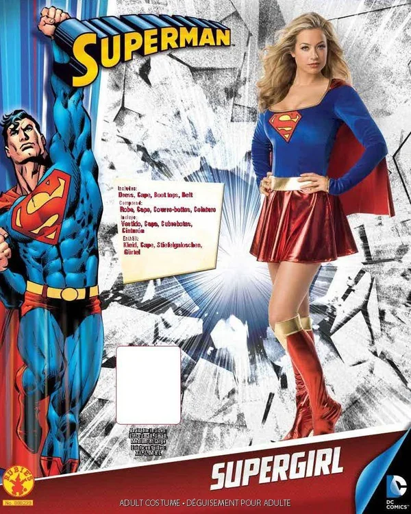 Rubie&s Costume Women's Supergirl Costume, Red/Blue, Plus Size