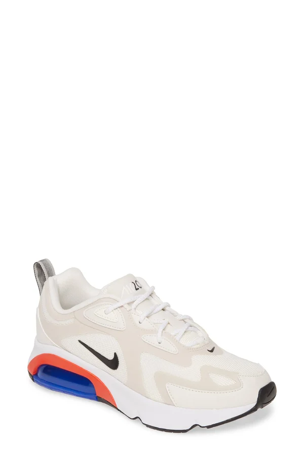 Nike Women's Air Max 200 Sneakers - Sail/Black/Desert Sand/Phantom - 8