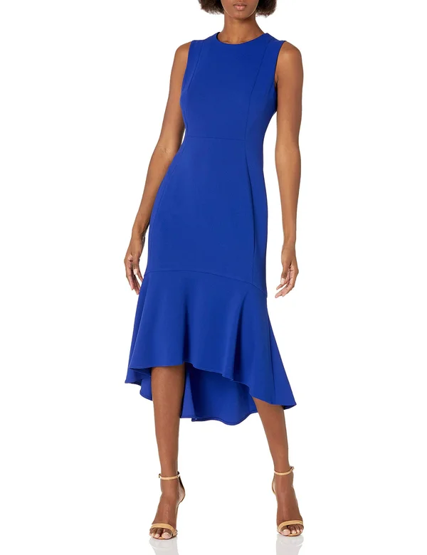Calvin Klein Women's Flounce Hem Dress