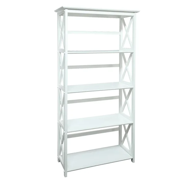 Casual Home Montego 5-Shelf Bookcase, White