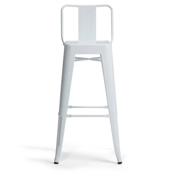 Wyndenhall Josephine 30 inch Metal Bar Height Stool (Set of 2) (White)