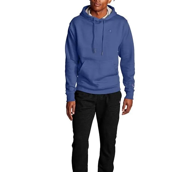 Champion Men's Powerblend Fleece Hoodie - C Logo