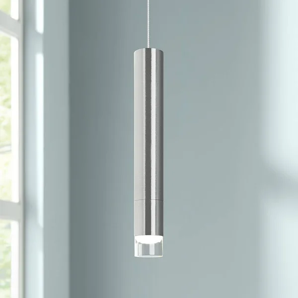 Moxy 3/4x22 Wide Satin Nickel Slim FreeJack LED Mini Pendant 65M85