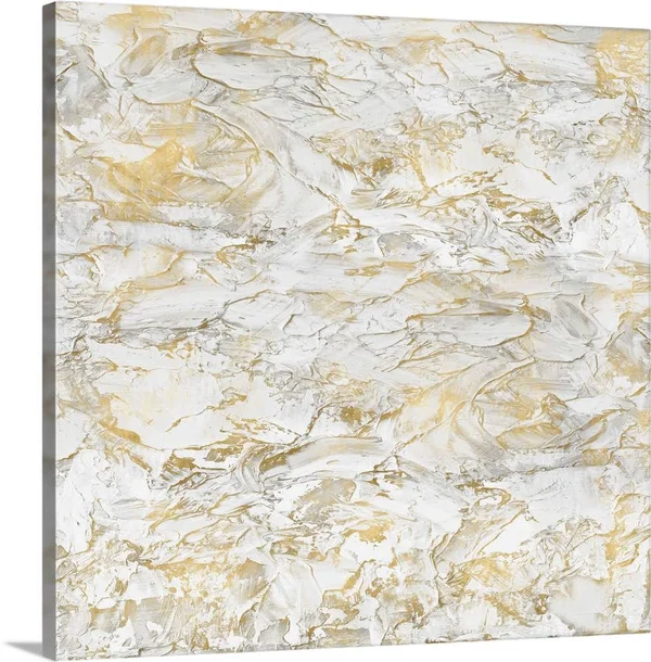 Textural with Gold II - Canvas Wall Art, 16x16, Great Big Canvas
