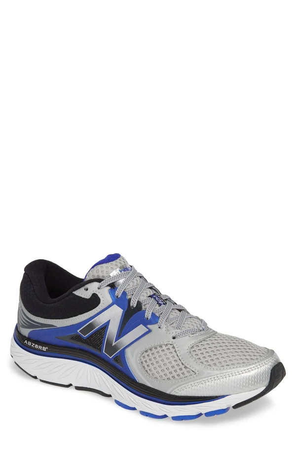 New Balance 940v3 Shoe Men's Running, Silver-Blue-Black, 12