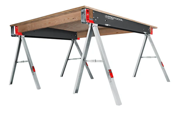 Protocol Equipment 92785 Work Table Folding Sawhorse, Set of 2