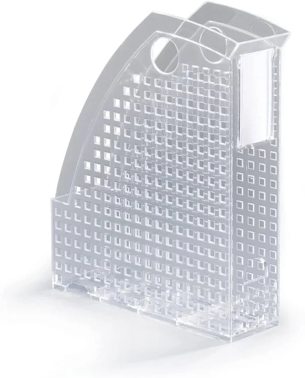 Durable Trend Magazine File - Transparent, 305 x 74 x 244mm