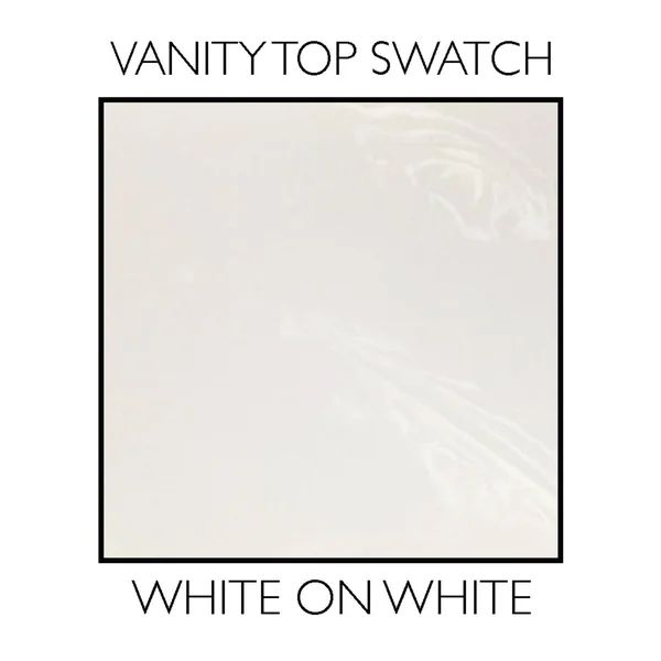 Design House 586263 Cultured Marble Vanity Top 19x17 - White on White