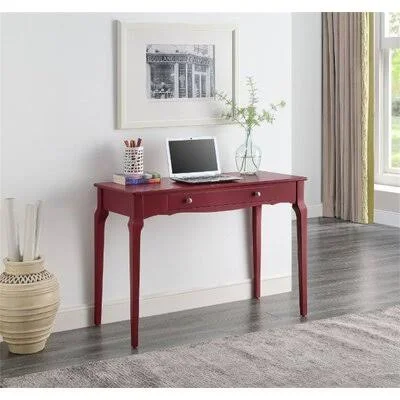 Writing Desk - Gray Finish Alcott Hill Color: Red