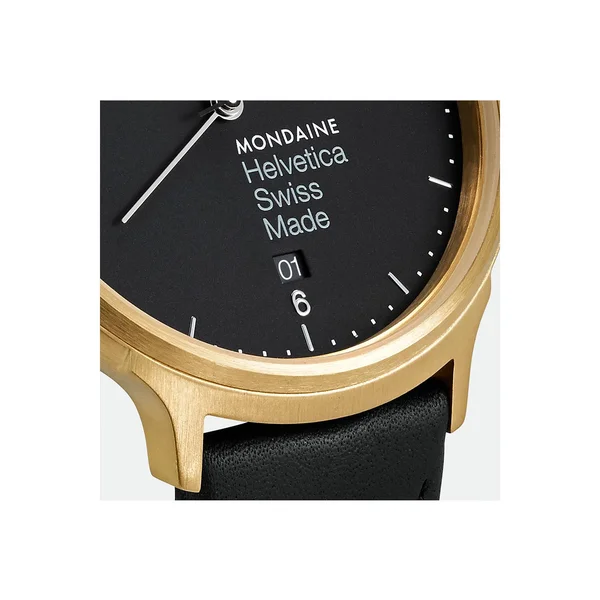 Mondaine Helvetica No1 Light Black Dial Men's Watch MH1.L2221.LB
