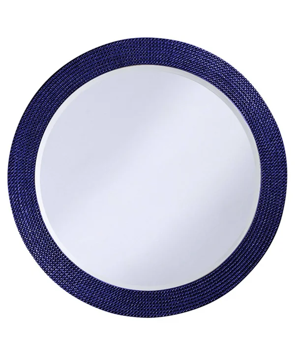 Howard Elliott Lancelot Round Mirror, Royal Blue