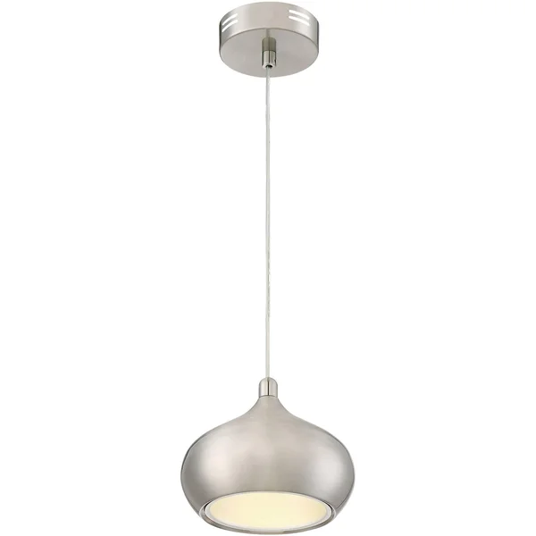 Possini Euro Holland 7 1/2x22W Satin Nickel LED Mini Pendant