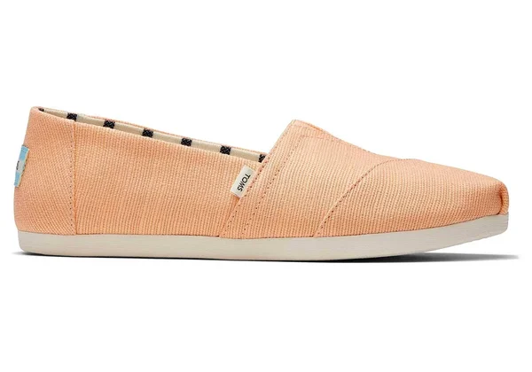Toms Alpargata Light Orange Womens Espadrilles Slipons Shoes, 8 UK