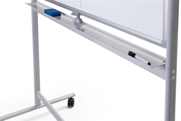 48 x 36 Whiteboard with Wheels - Magnetic, Double-Sided - Silver