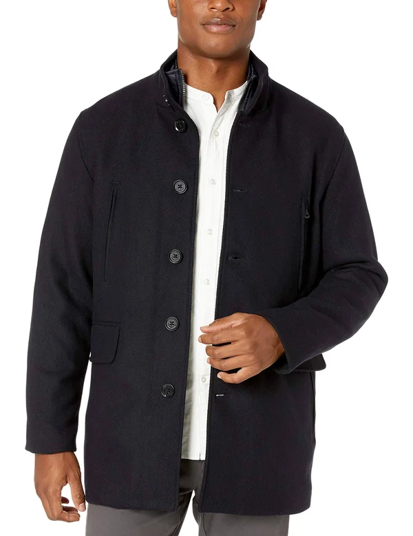 Cole Haan Men's Walking Coat with Bib - Navy