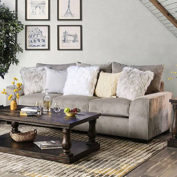 Furniture of America Marjorie Gray Sofa