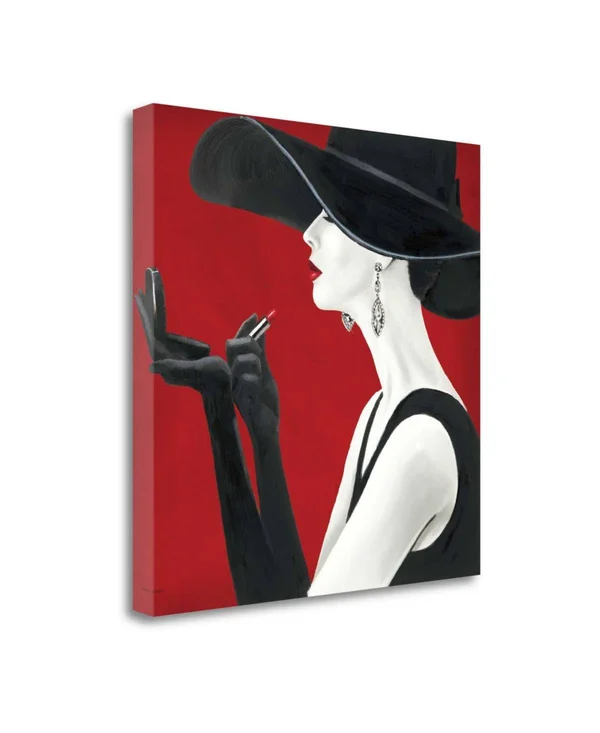 Tangletown Fine Art Haute Chapeau Rouge II by Marco Fabiano Giclee Print on Gallery Wrap Canvas, 30x22 x 30x22 - Multi