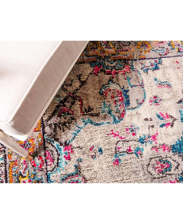 Unique Loom Medici Barcelona Area Rug (2&7x22 x 10& Runner - Beige)