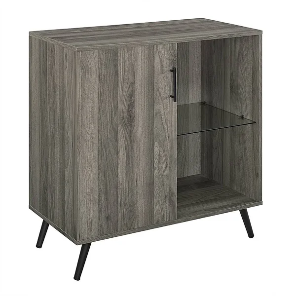 Walker Edison - 1-Door Accent Cabinet - Slate Gray
