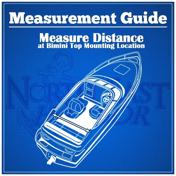 North East Harbor 4 Bow Boat Bimini Top Cover Gray with Rear Support Poles and Zippered Boot Fits 67 inch-72 inch Width Beam V-H