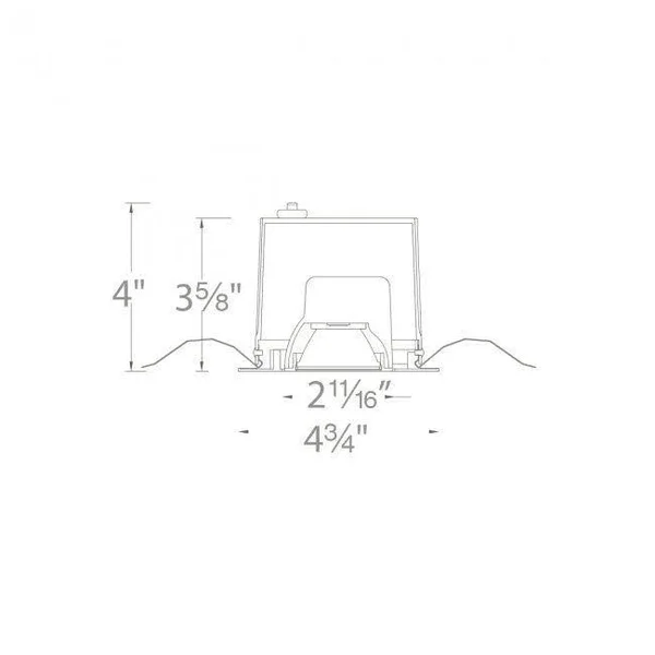 WAC Lighting Oculux 3.5-inch LED Square Adjustable Trim - Color: Nickel - R3BSA-S930-BN
