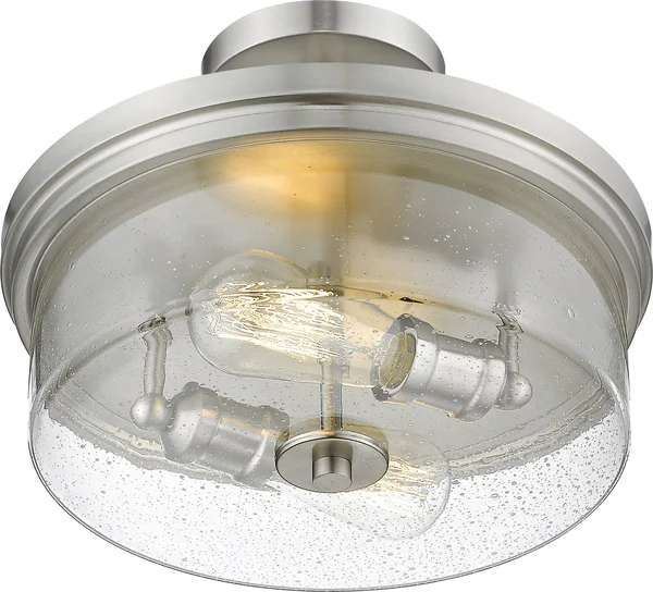 Z-Lite 464SF-BN Bohin - 2 Light Semi-Flush Mount Brushed Nickel