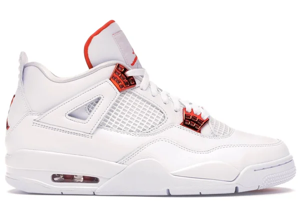 Air Jordan 4 Retro &Metallic Pack - Orange& Shoes - Size 12