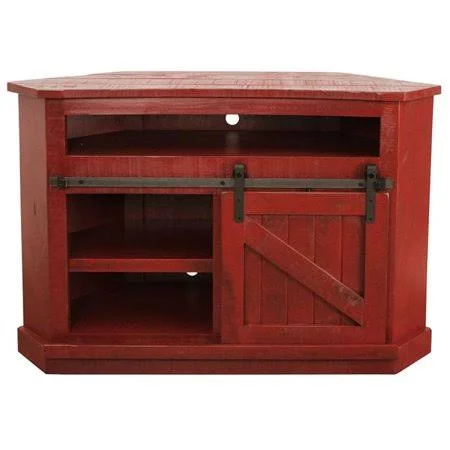American Heartland 33739cm 36 in. Rustic Alcove Corner TV Stand - Chocolate Mousse, Brown
