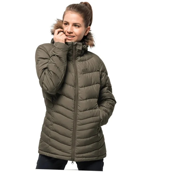Jack Wolfskin Womens Selenium Bay Down Jacket Granite M