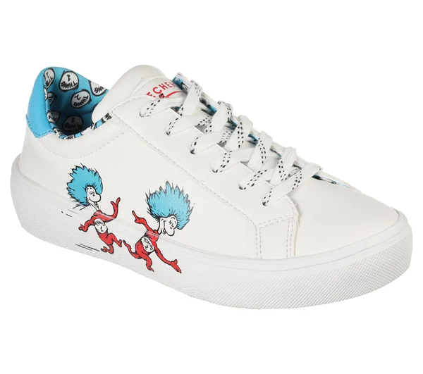 Skechers Dr. Seuss: Goldie 2.0 - Two Things White, Blue 9.5
