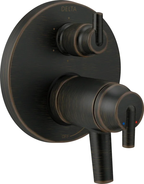 Delta Contemporary TempAssure 17T Thermostatic Valve Trim with Six-Function Diverter