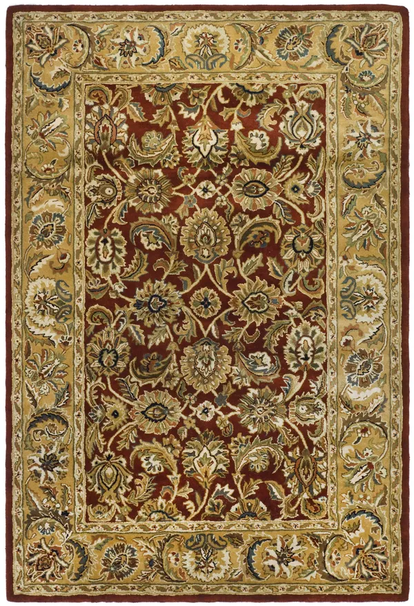 Safavieh Classic CL758K Area Rug - Rust/Camel - Size: 6 x 9 ft.