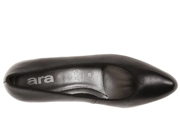 Ara Women's Kelly Dress Pump - Black Leather, 9 M US