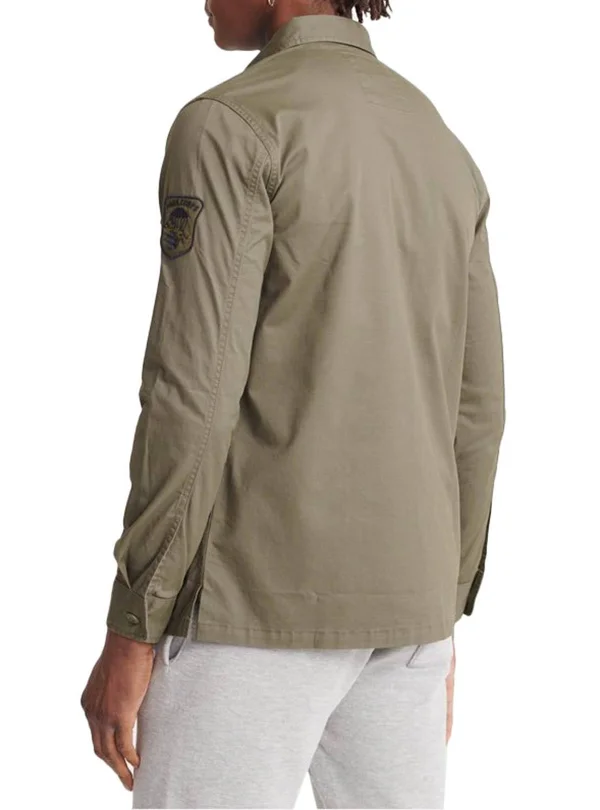 Superdry Core Military Patched Shirt - Green - Casual Shirts