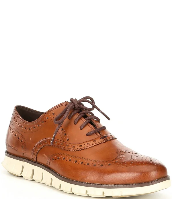 Cole Haan Men's Zerogrand Wing Oxford - British Tan, 7 M US