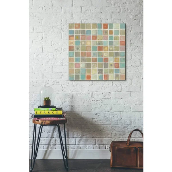 'Sea Glass Mosaic' by Silvia Vassileva - Canvas Wall Art 37 x 37