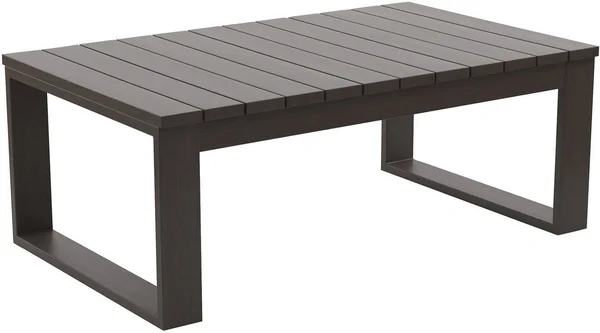 Cordova Reef Rectangular Cocktail Table - Dark Brown - Outdoor by Ashley