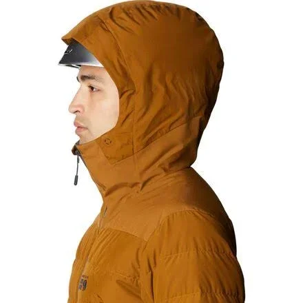 Mountain Hardwear Direct North GTX Windstopper Down Jacket - Men's Golden Brown, XL