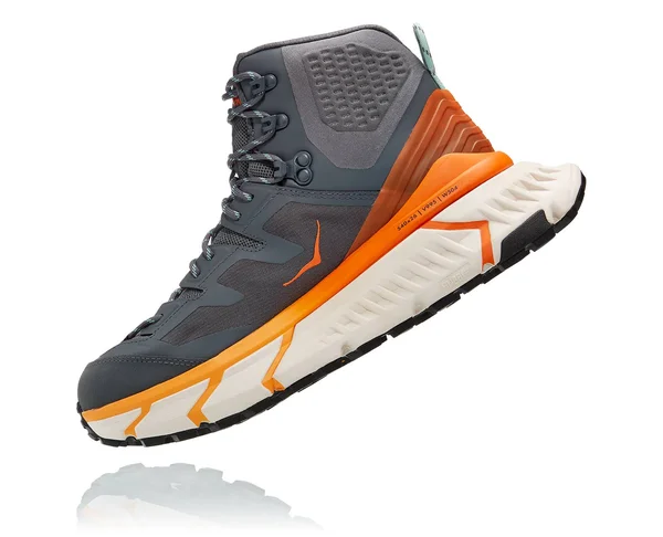 Hoka One One Tennine Hike GORE-TEX Hiking Boot Men's, Castlerock/Persimmon Orange, 10.5